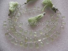 Prenite Faceted Drops Shape Beads